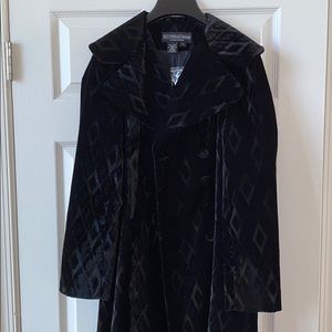 Black Velvet J Peterman Coat